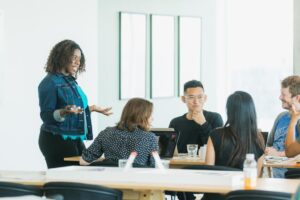 woman retain employees