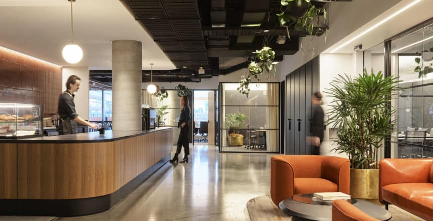 cafe in an office space