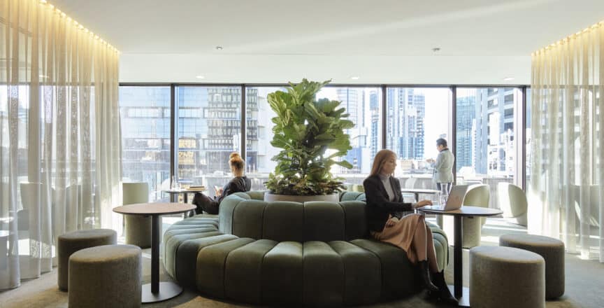 Hub Wynyard lounge, for landlord partnerships