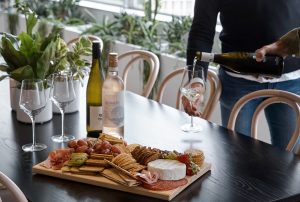 wine and cheeseboard
