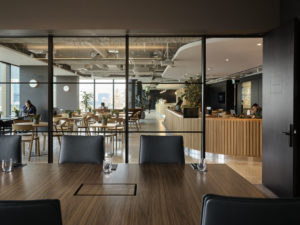 view of boardroom and cafe area in Melbourne