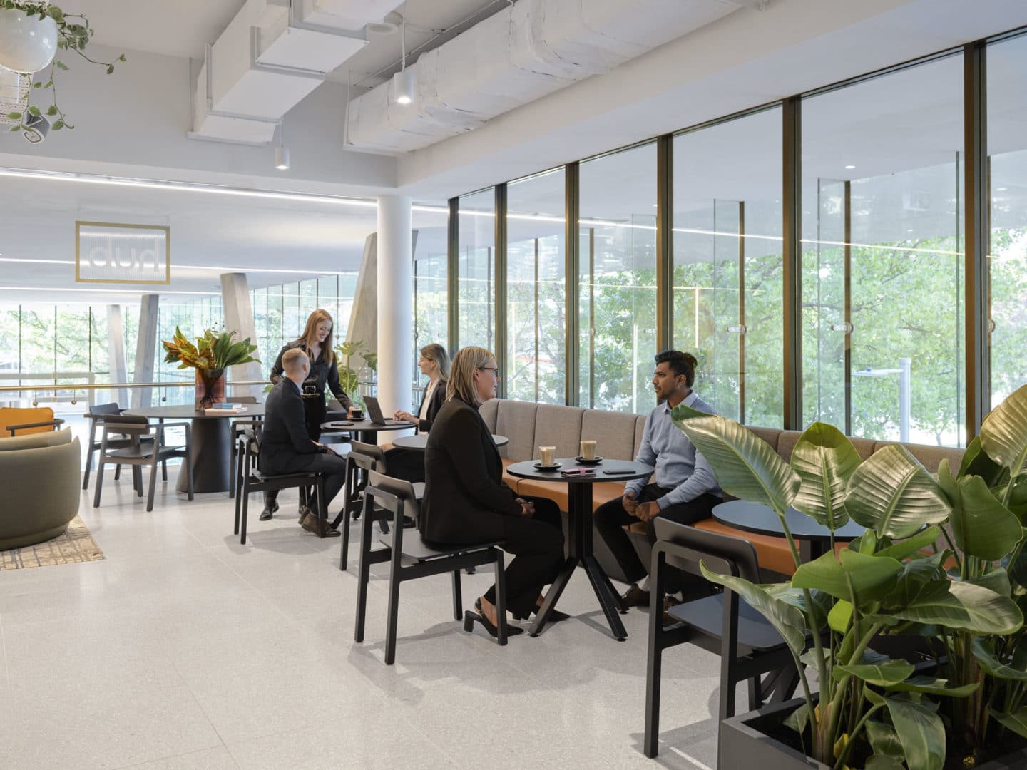 business lounge and cafe space in Hub Civic Quarter