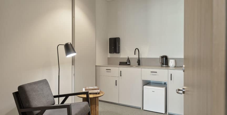 room with parents facilities