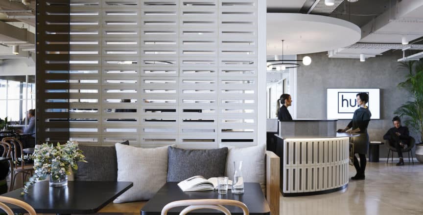 reception area for an office
