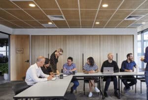 a group of people in a workshop session at Hub Hyde Park