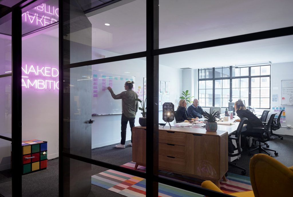 workers in office