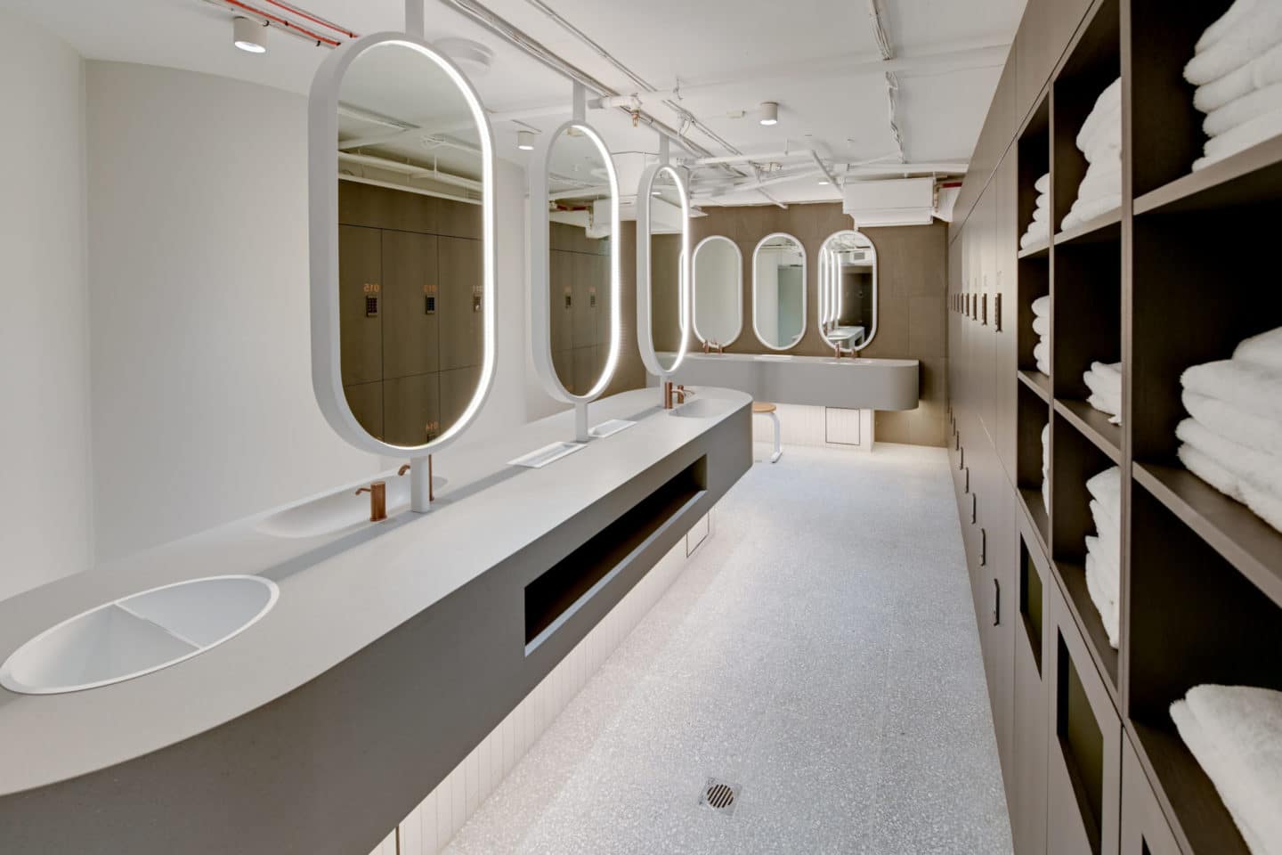 bathroom space at Hub St Kilda Road