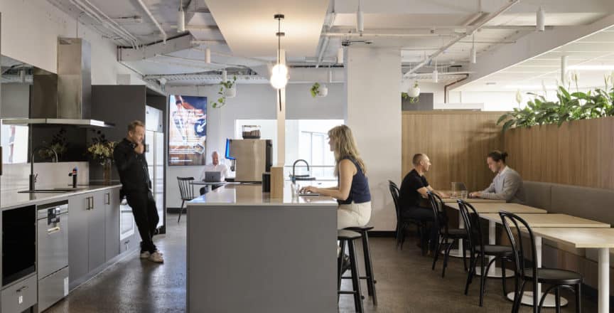 Hub St Kilda Road kitchen space
