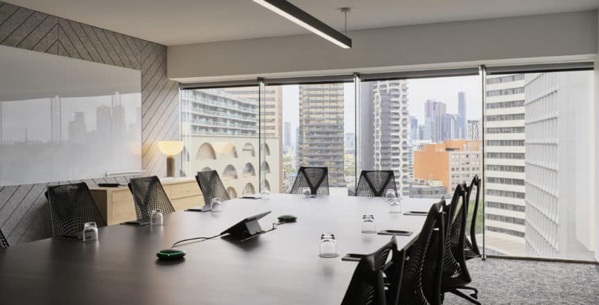 meeting room with chairs