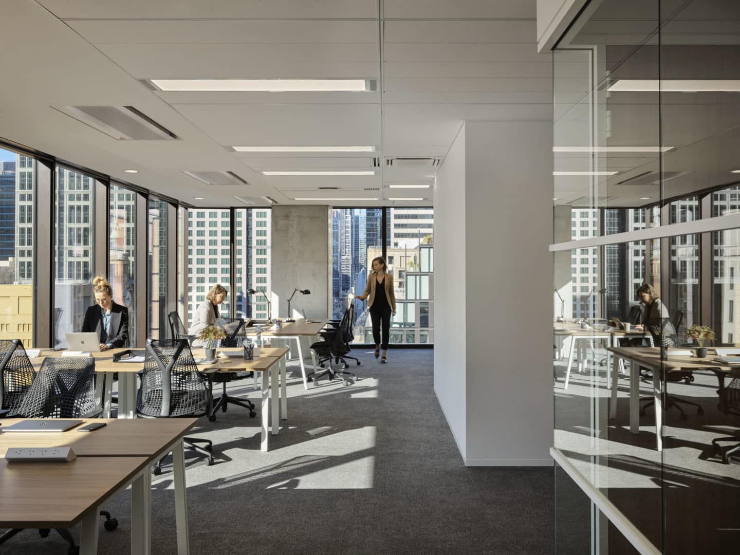 office suite with view of Sydney skyline