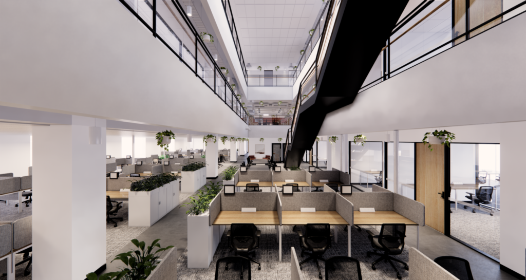 hub vicinity partnership box hill workspace render