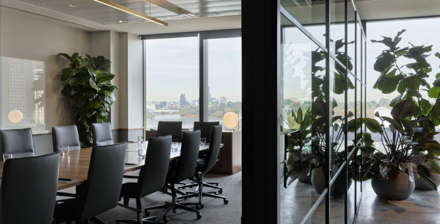 boardroom with chairs