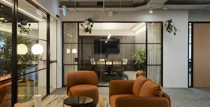meeting room with chairs