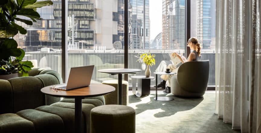Beautiful lounge and office space