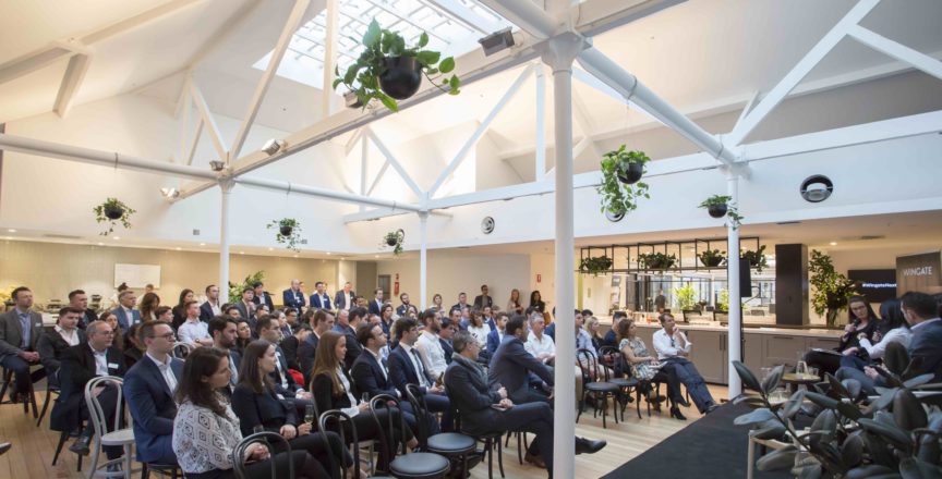 room of people at an event