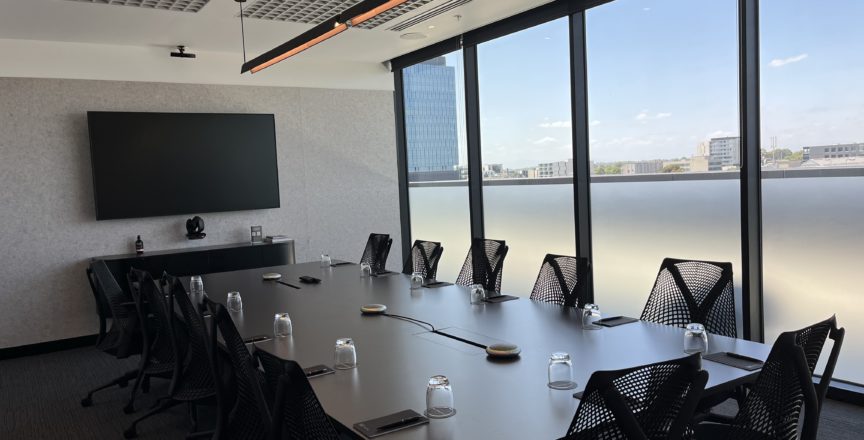 meeting room with a tv