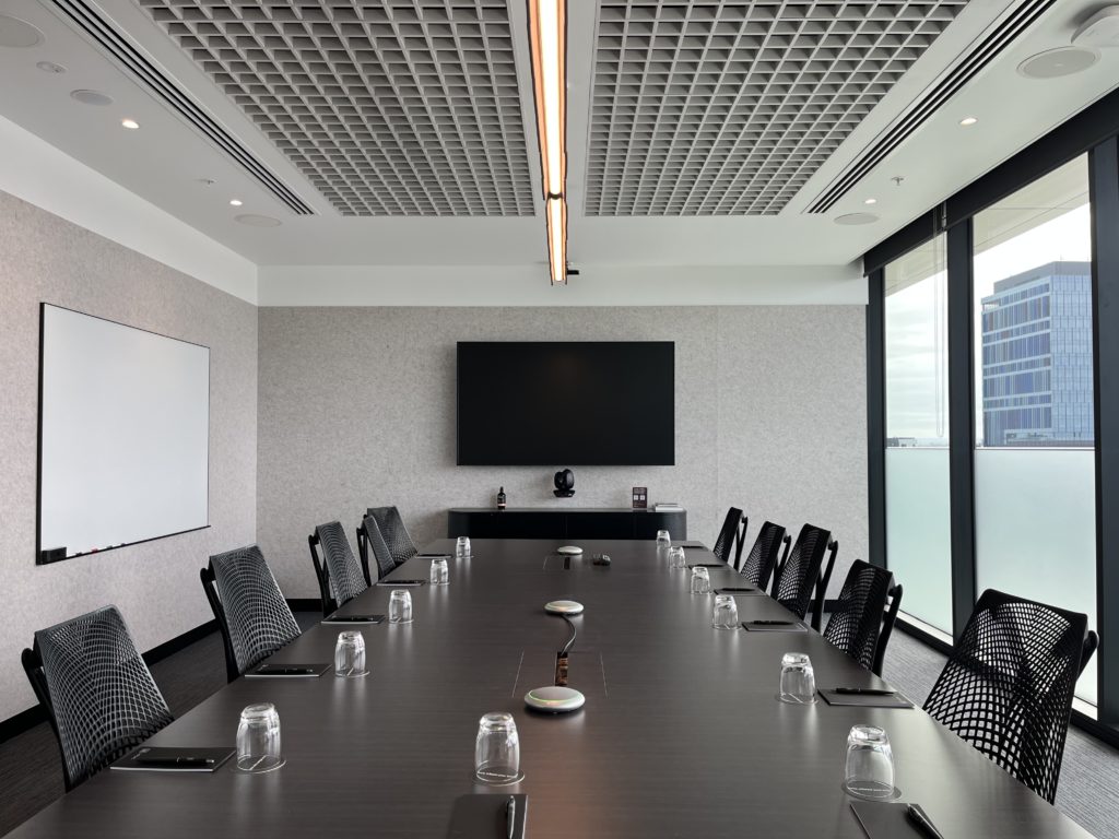 meeting room with a tv