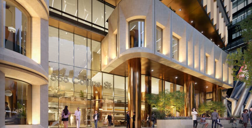 555 Collins St External Podium