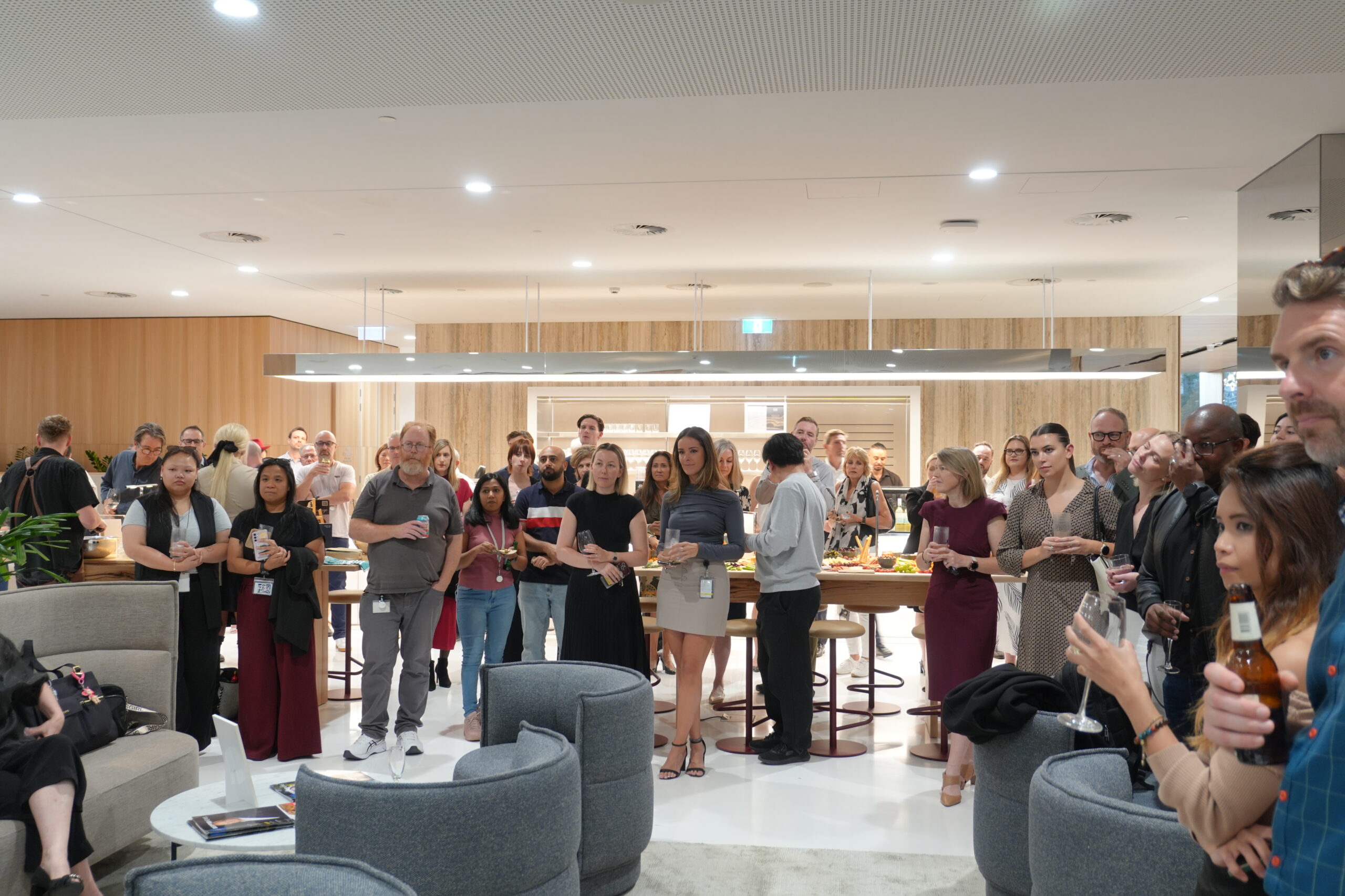 Professional working in a Hub workspace that supports DEIB in the workplace through inclusive design.